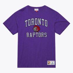 Toronto Raptors Mitchell & Ness Hardwood Classics Legendary Slub T-Shirt - Purple - Front View