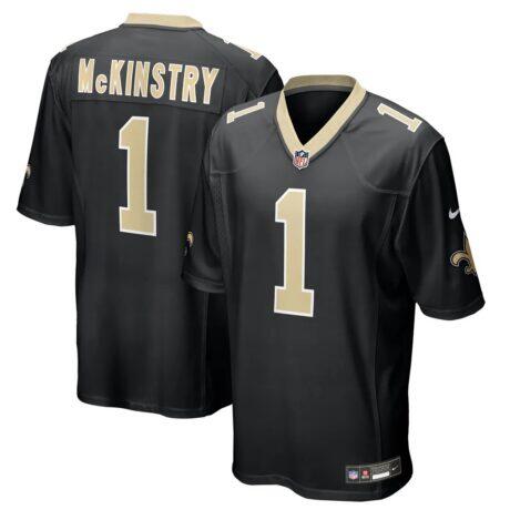 Ga'Quincy McKinstry New Orleans Saints Nike Team Game Jersey - Black - Front View