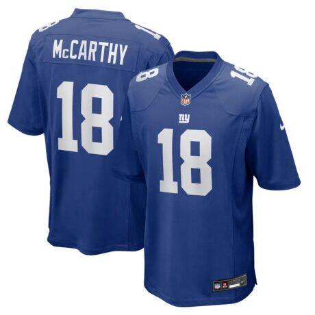 J.J. McCarthy New York Giants Nike Team Game Jersey - - Front View