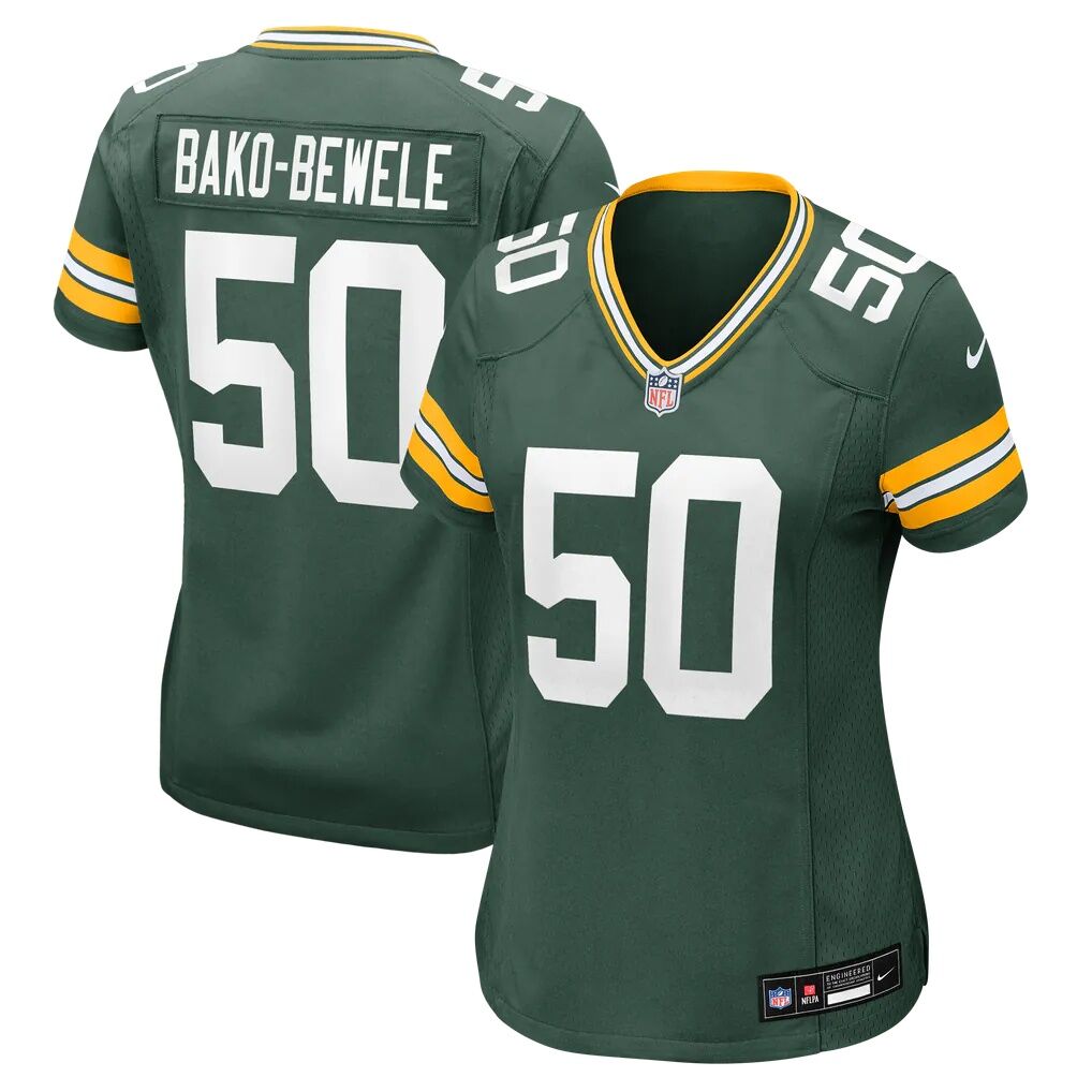 Zach Bako-Bewele Green Bay Packers Nike Women's Team Game Jersey