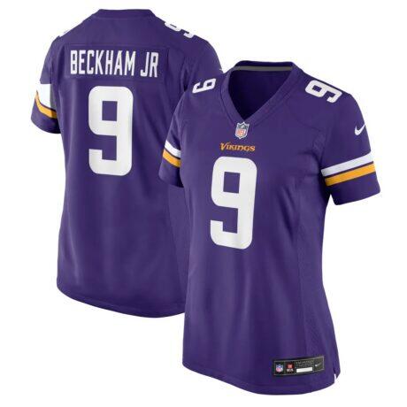 Odell Beckham Jr. Minnesota Vikings Nike Women's Team Game Jersey - Purple - Front View