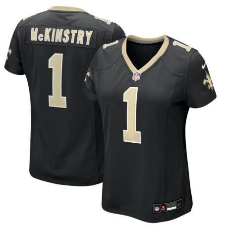 Ga'Quincy McKinstry New Orleans Saints Nike Women's Game Jersey - Black - Front View