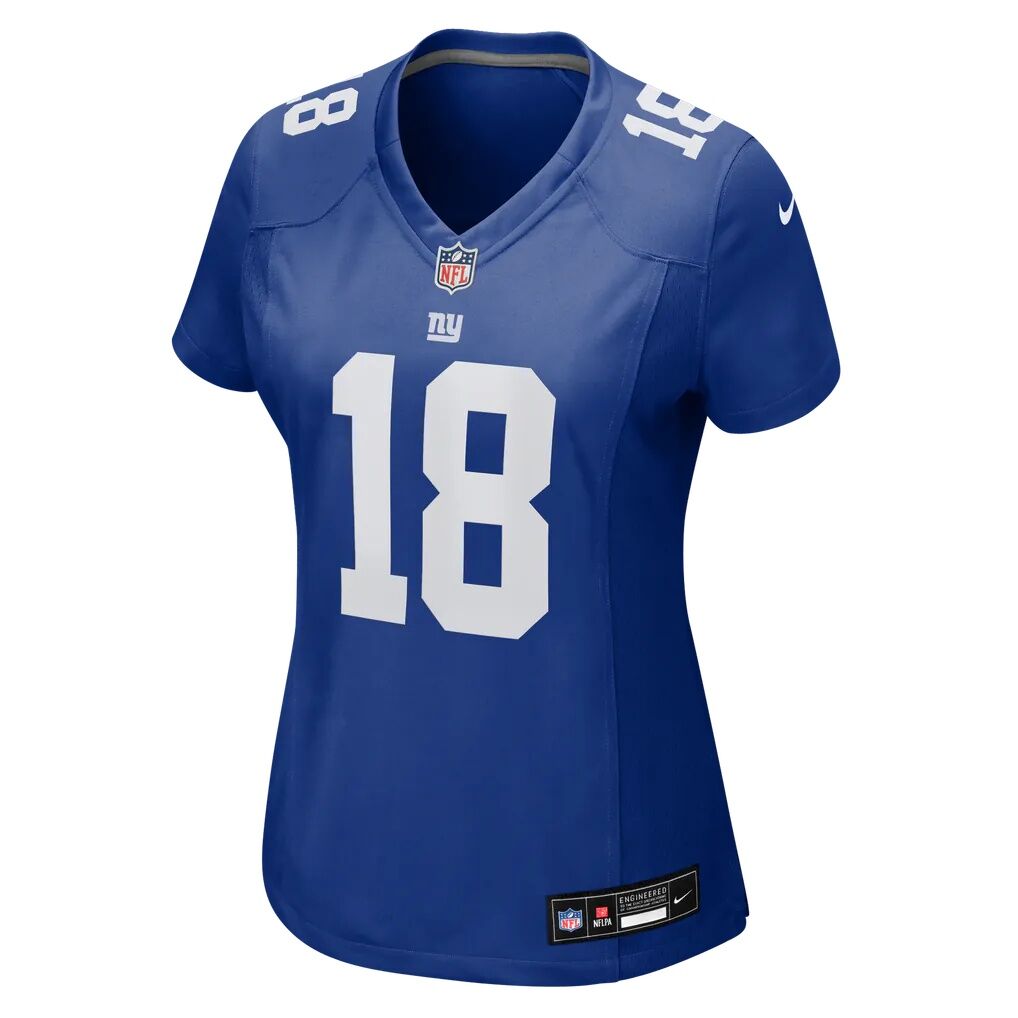 J.J. McCarthy New York Giants Nike Women's Team Game Jersey - Royal