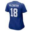 J.J. McCarthy New York Giants Nike Women's Team Game Jersey - - Alt2