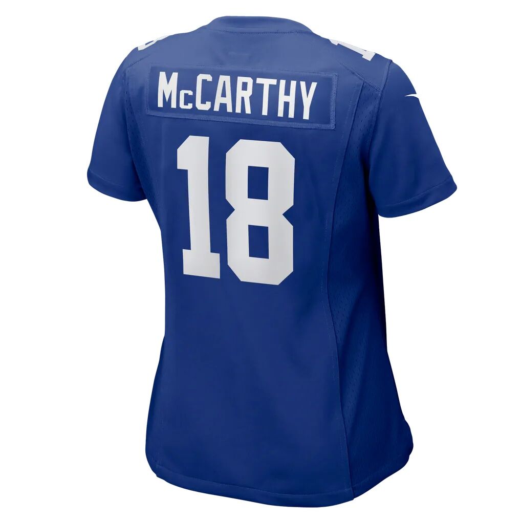 J.J. McCarthy New York Giants Nike Women's Team Game Jersey - Royal