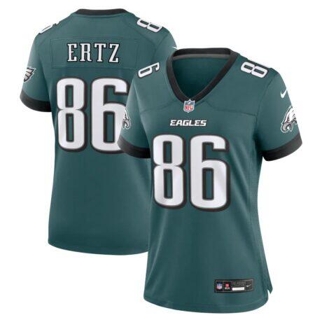 Zach Ertz Philadelphia Eagles Nike Women's Team Game Jersey - Midnight Green - Front View