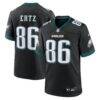 Zach Ertz Philadelphia Eagles Nike Alternate Game Jersey - Black - Front View