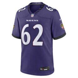 Chuma Edoga Baltimore Ravens Nike Team Game Jersey