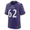 Chuma Edoga Baltimore Ravens Nike Team Game Jersey - Purple - Side View