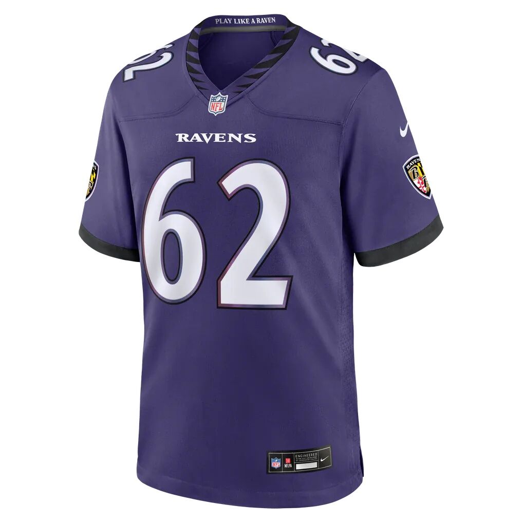 Chuma Edoga Baltimore Ravens Nike Team Game Jersey