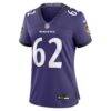 Chuma Edoga Baltimore Ravens Nike Women's Team Game Jersey - Purple - Side View