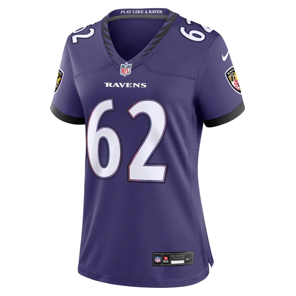 Chuma Edoga Baltimore Ravens Nike Women's Team Game Jersey