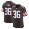 Wes Pahl Cleveland Browns Nike Team Game Jersey - Brown - Front View