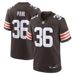 Wes Pahl Cleveland Browns Nike Team Game Jersey - Brown - Front View
