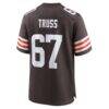 Xavier Truss Cleveland Browns Nike Team Game Jersey - Brown - Alt2
