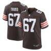 Xavier Truss Cleveland Browns Nike Team Game Jersey - Brown - Front View