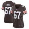 Xavier Truss Cleveland Browns Nike Women's Team Game Jersey - Brown - Front View