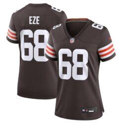 Obinna Eze Cleveland Browns Nike Women's Team Game Jersey - Brown - Front View