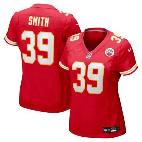 Melvin Smith Jr Kansas City Chiefs Nike Women's Team Game Jersey - Red - Front View