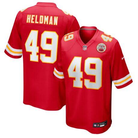 Michael Heldman Kansas City Chiefs Nike Team Game Jersey - Red - Front View