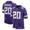 Charles Demmings Minnesota Vikings Nike Team Game Jersey - Purple - Front View