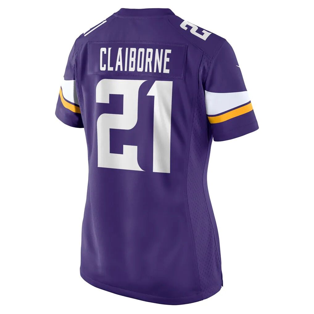 Demond Claiborne Minnesota Vikings Nike Women's Team Game Jersey
