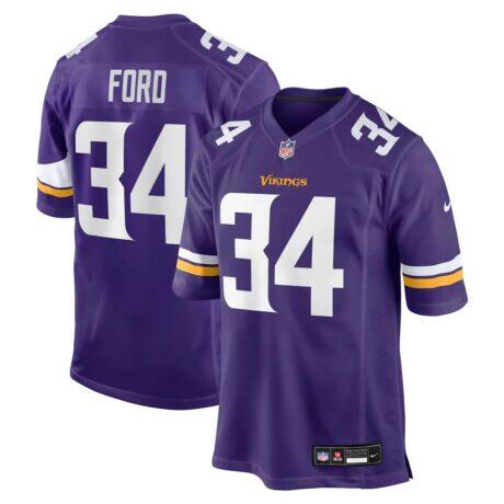 Jerome Ford Minnesota Vikings Nike Team Game Jersey - Purple - Front View
