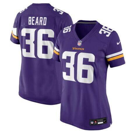 Maceo Beard-Aigret Minnesota Vikings Nike Women's Team Game Jersey - Purple - Front View