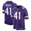 Jake Golday Minnesota Vikings Nike Team Game Jersey - Purple - Front View