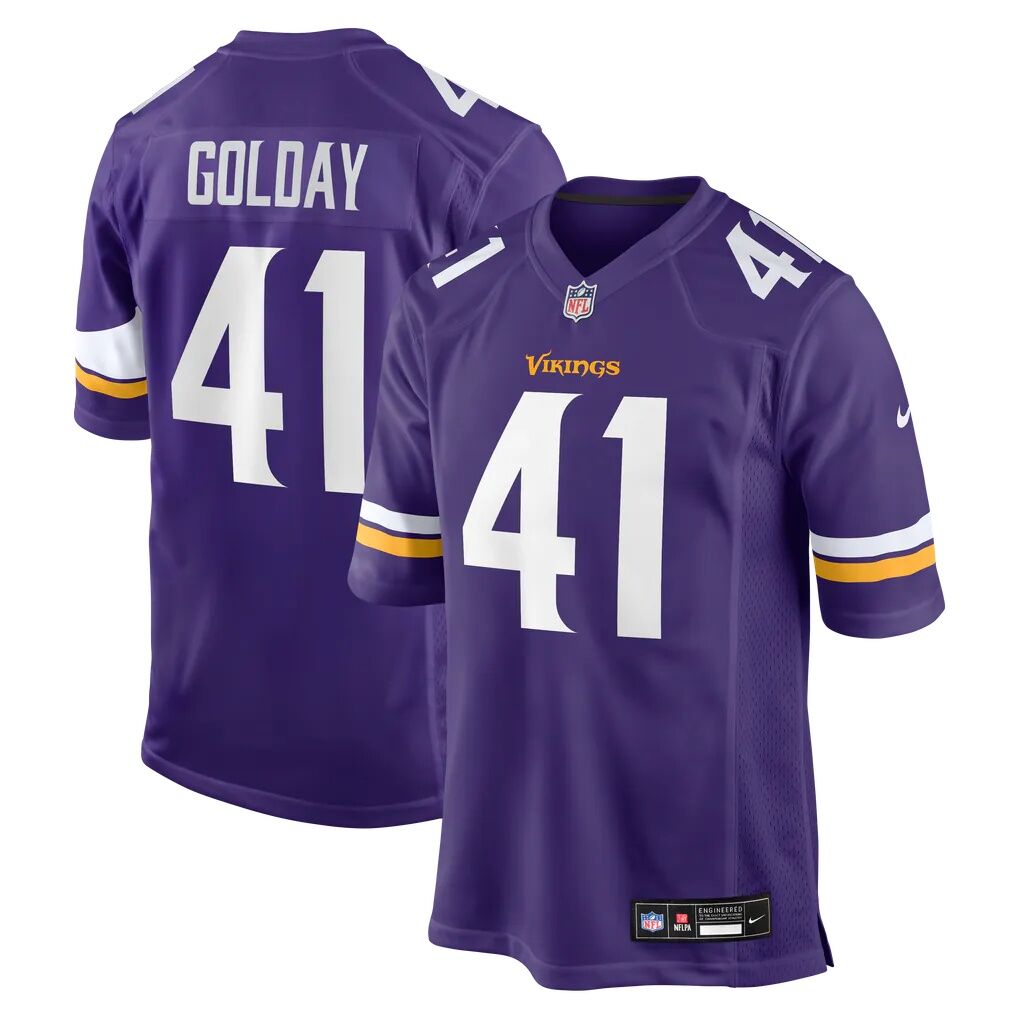 Jake Golday Minnesota Vikings Nike Team Game Jersey