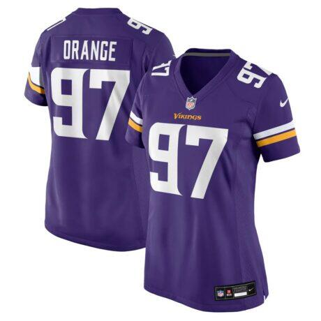 Domonique Orange Minnesota Vikings Nike Women's Team Game Jersey - Purple - Front View