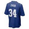 Dominic Zvada New York Giants Nike Team Game Jersey - - Alt2