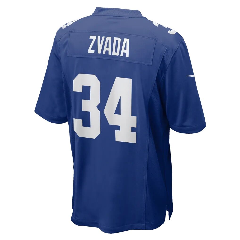 Dominic Zvada New York Giants Nike Team Game Jersey - Royal