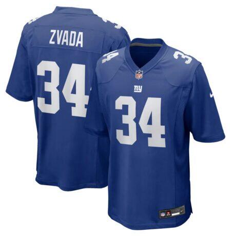 Dominic Zvada New York Giants Nike Team Game Jersey - - Front View