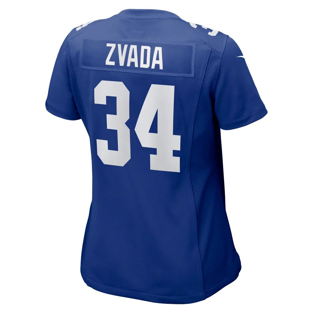 Dominic Zvada New York Giants Nike Women's Team Game Jersey - Royal