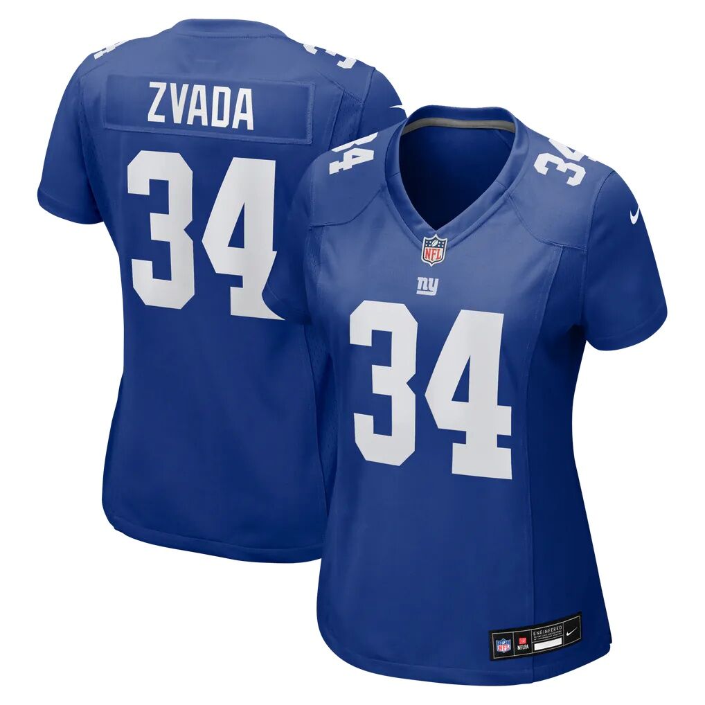 Dominic Zvada New York Giants Nike Women's Team Game Jersey - Royal