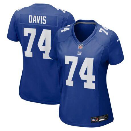 J.C. Davis New York Giants Nike Women's Team Game Jersey - - Front View