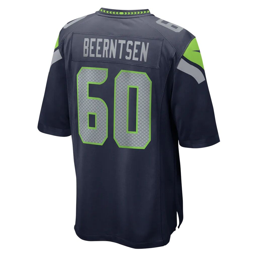 Evan Beerntsen Seattle Seahawks Nike Team Game Jersey - College Navy