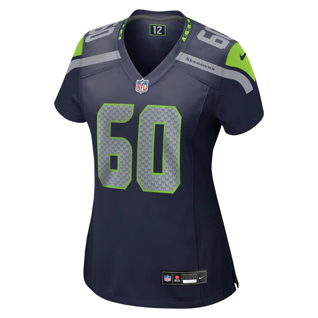 Evan Beerntsen Seattle Seahawks Nike Women's Team Game Jersey - College Navy