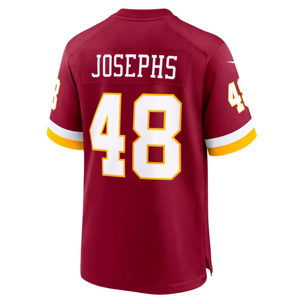 Joshua Josephs Washington Commanders Nike Team Game Jersey - Burgundy