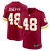 Joshua Josephs Washington Commanders Nike Team Game Jersey - - Front View