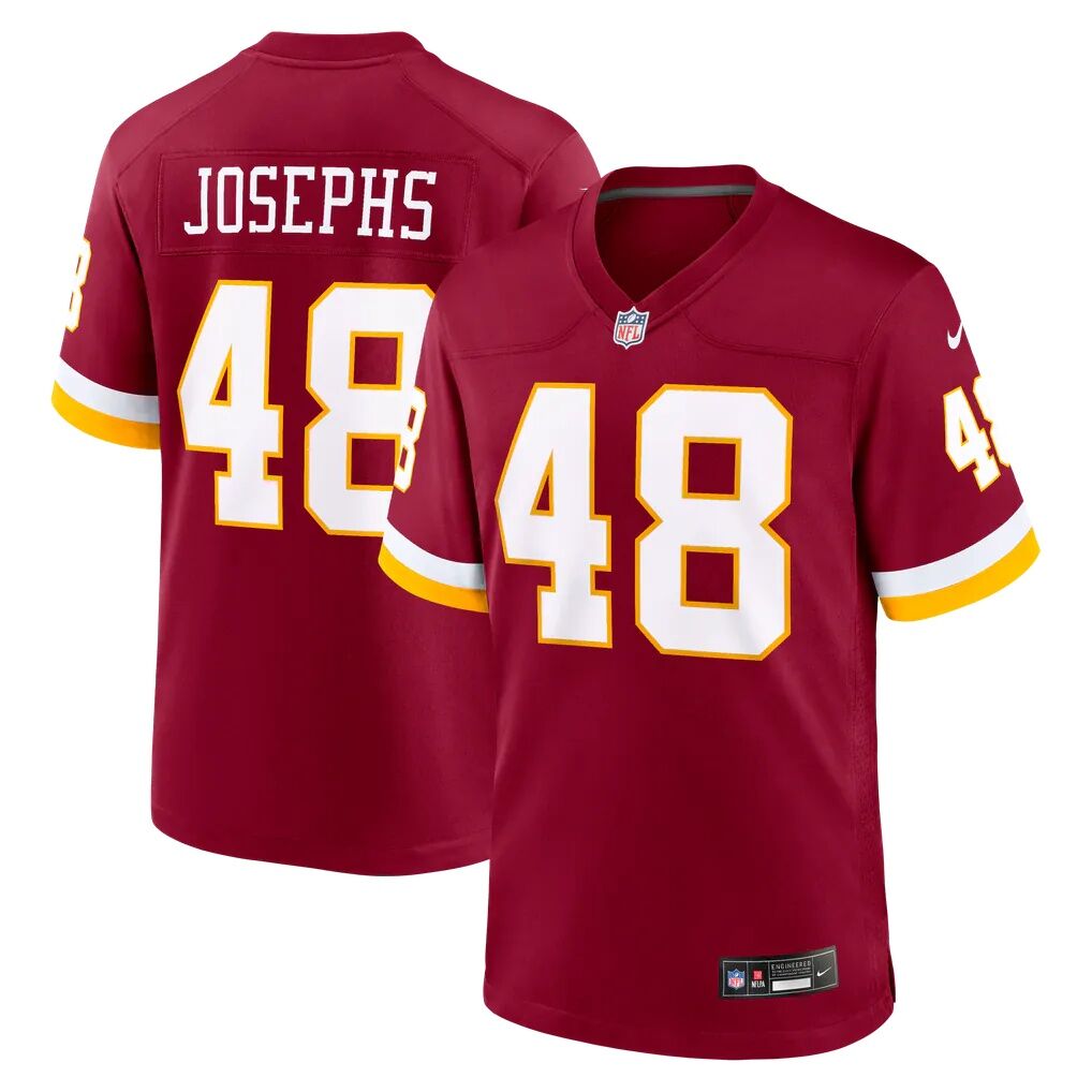 Joshua Josephs Washington Commanders Nike Team Game Jersey - Burgundy