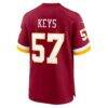 Austin Keys Washington Commanders Nike Team Game Jersey - - Detail View