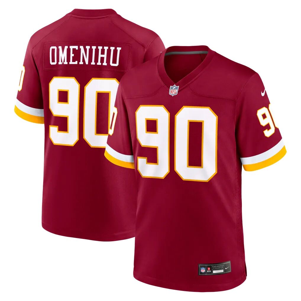 Charles Omenihu Washington Commanders Nike Team Game Jersey - Burgundy