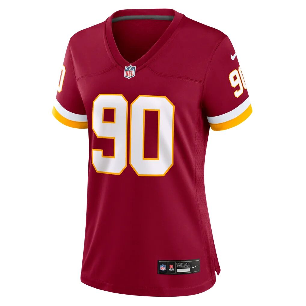 Charles Omenihu Washington Commanders Nike Women's Team Game Jersey - Burgundy