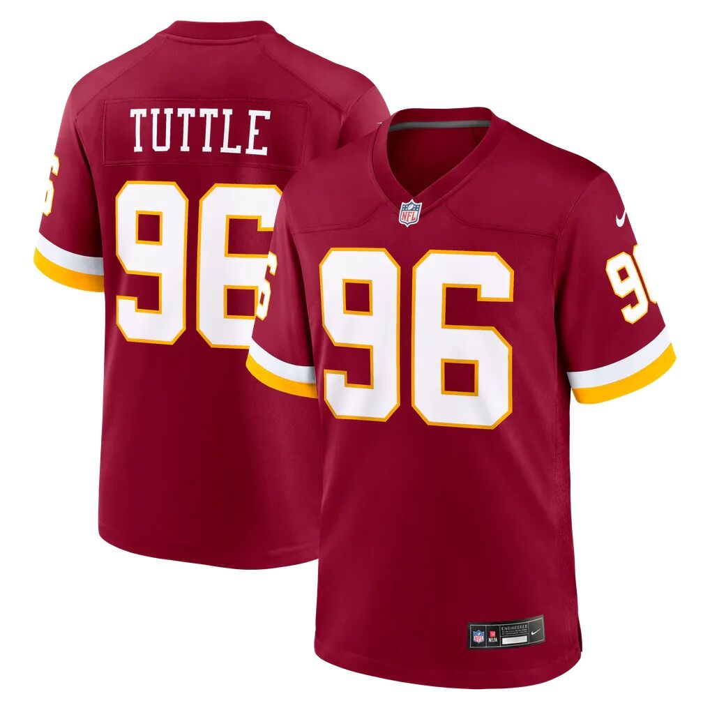 Shy Tuttle Washington Commanders Nike Team Game Jersey - Burgundy