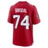 Colby Sorsdal Atlanta Falcons Nike Team Game Jersey - Red - Detail View