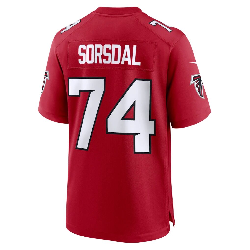 Colby Sorsdal Atlanta Falcons Nike Team Game Jersey