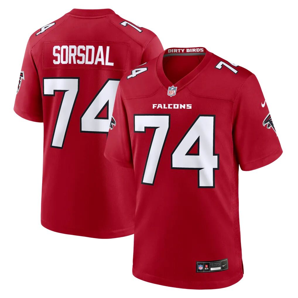 Colby Sorsdal Atlanta Falcons Nike Team Game Jersey
