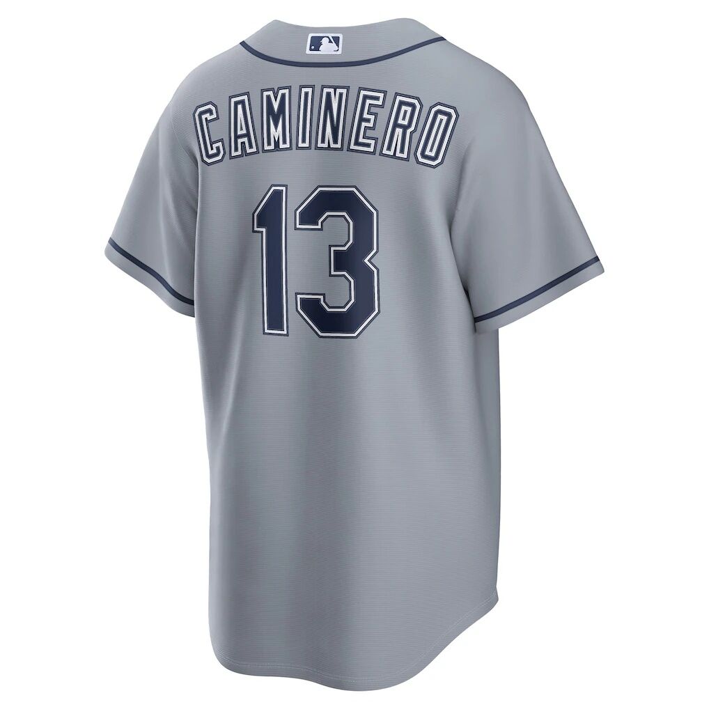 Junior Caminero Tampa Bay Rays Nike Road Stadium Jersey